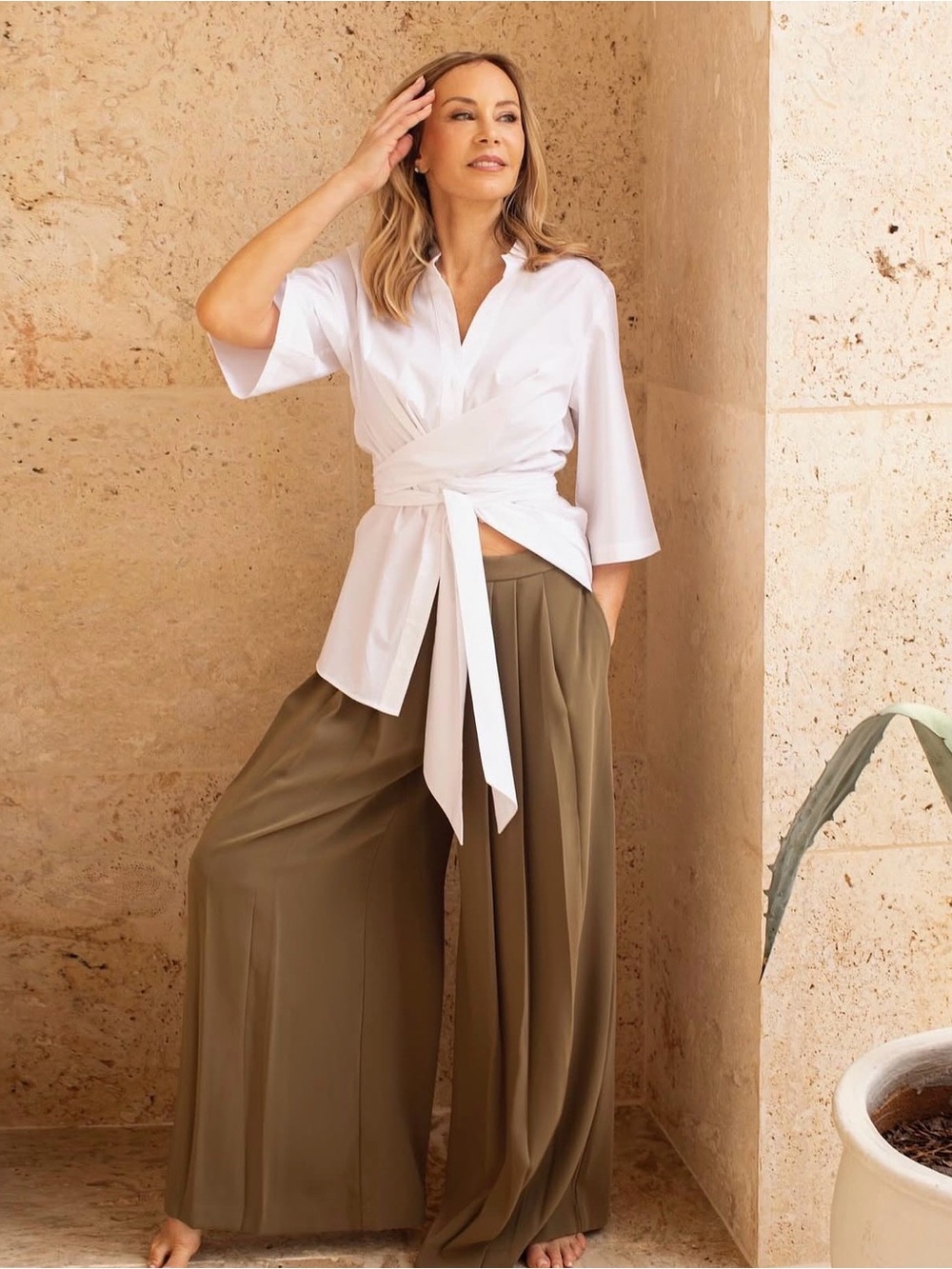 Worn Once - Dee Ocleppo Wrap Blouse